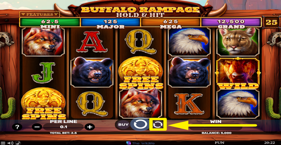 Buffalo Rampage Hold And Hit Autoplay