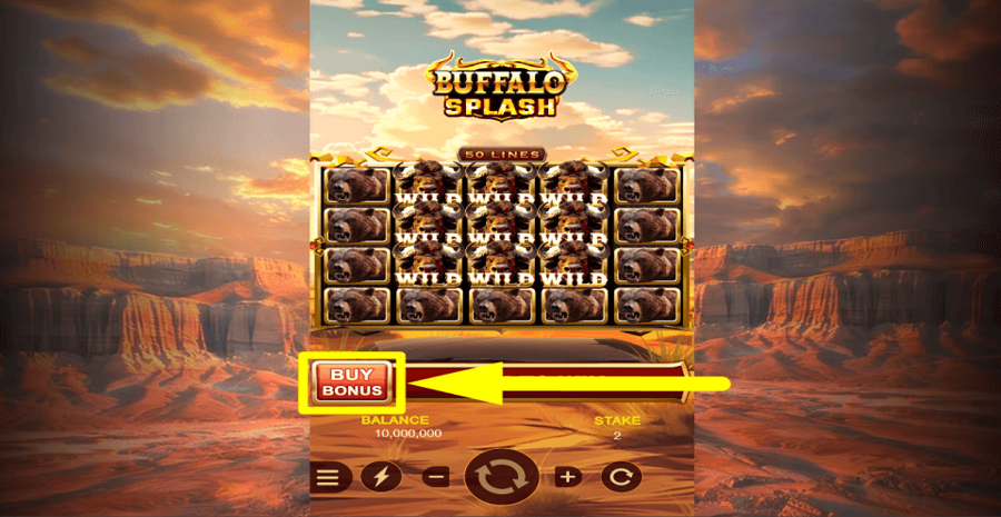 Buffalo Splash Buy Feature