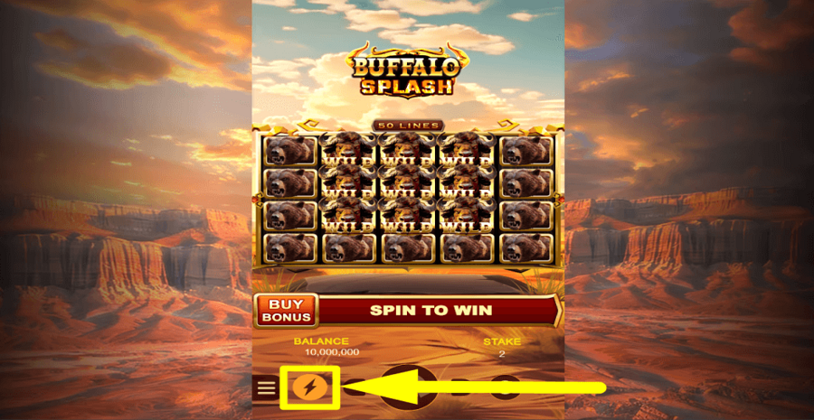 Buffalo Splash Turbo Feature