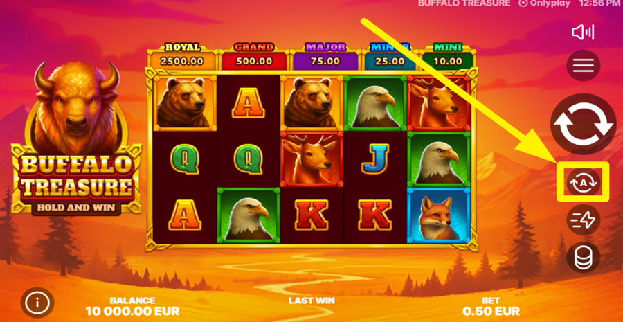 Buffalo Treasure Hold And Win Autoplay