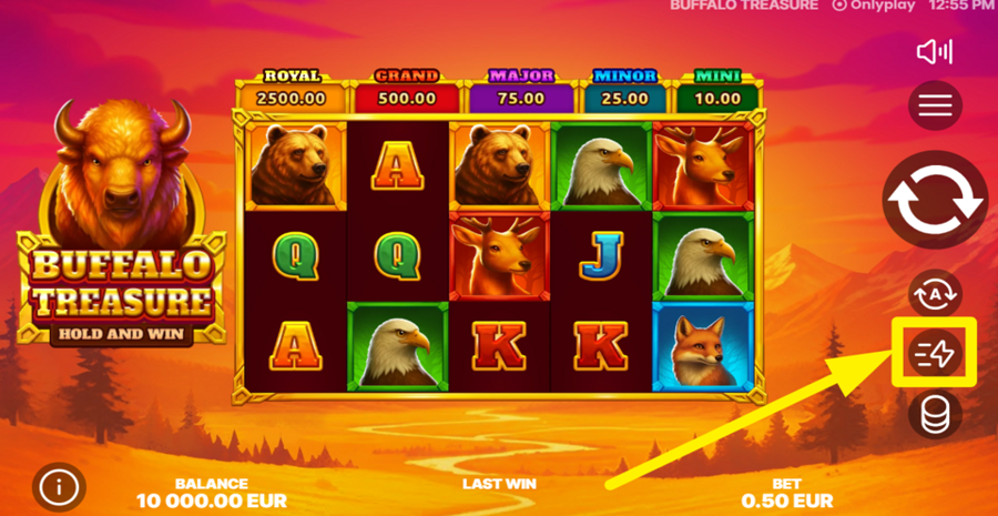 Buffalo Treasure Hold And Win Turbo