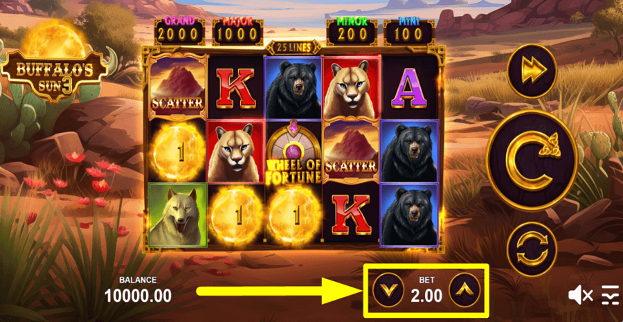 Buffalos Sun 3 Bet Value