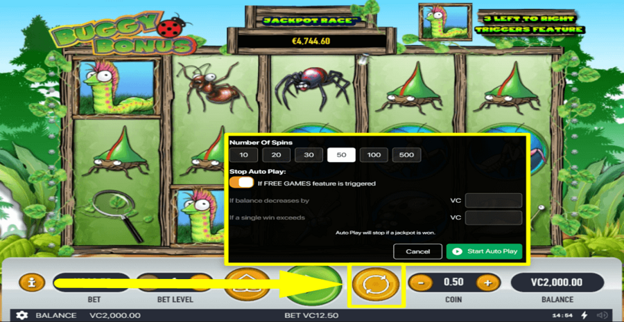 Buggy Bonus Autoplay Feature
