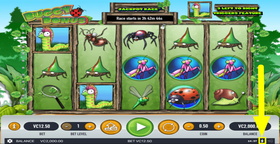 Buggy Bonus Quick Spin Feature