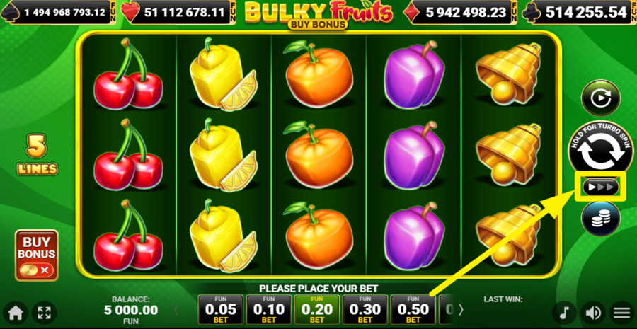 Bulky Fruits Buy Bonus Turbo