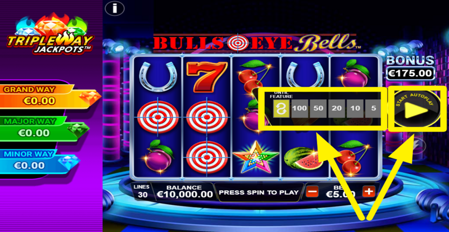 Bulls Eye Bells Autoplay