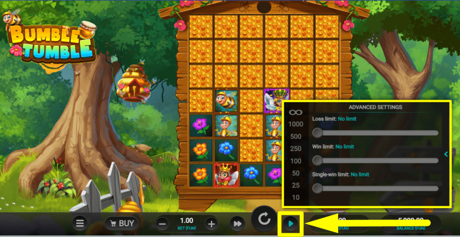 Bumble Tumble Autoplay Feature