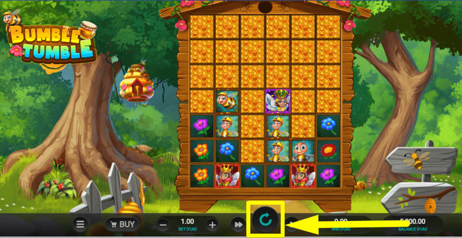 Bumble Tumble Spin Button