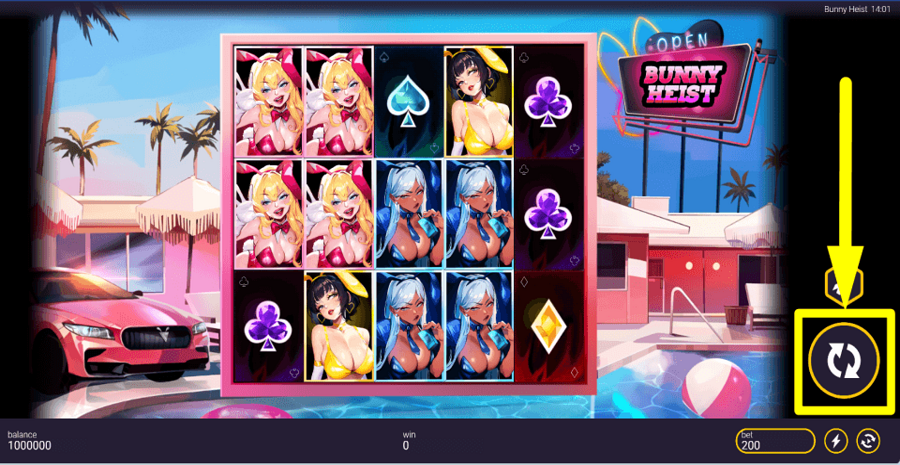 Bunny Heist Spin Button