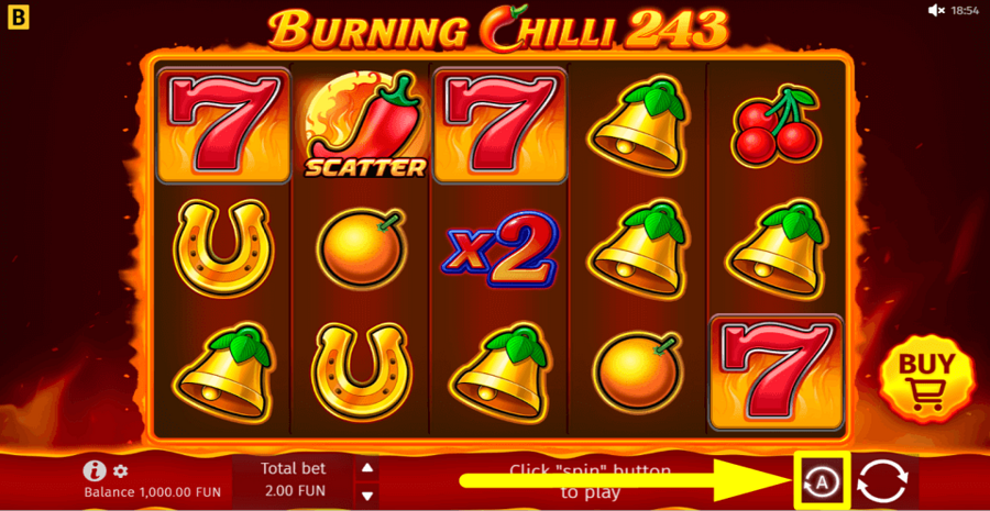 Burning Chilli 243 Autoplay Feature
