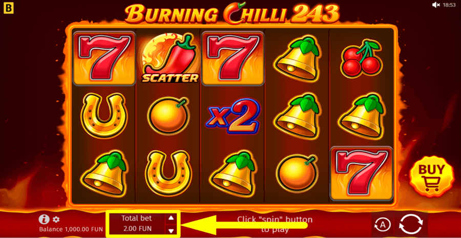 Burning Chilli 243 Bet Value