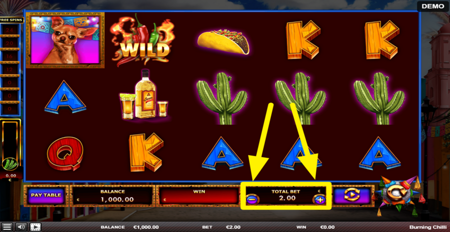 Burning Chilli Adjust Bet