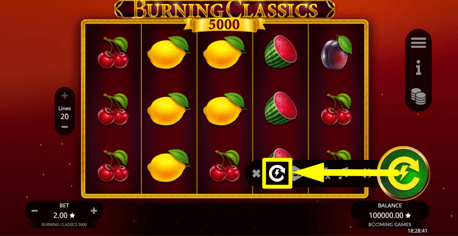Burning Classics 5000 Turbo Feature