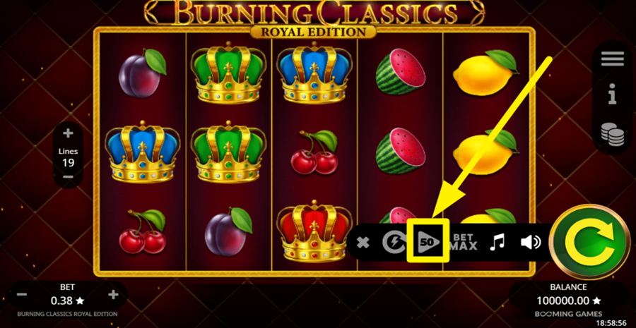 Burning Classics Royal Edition Autoplay