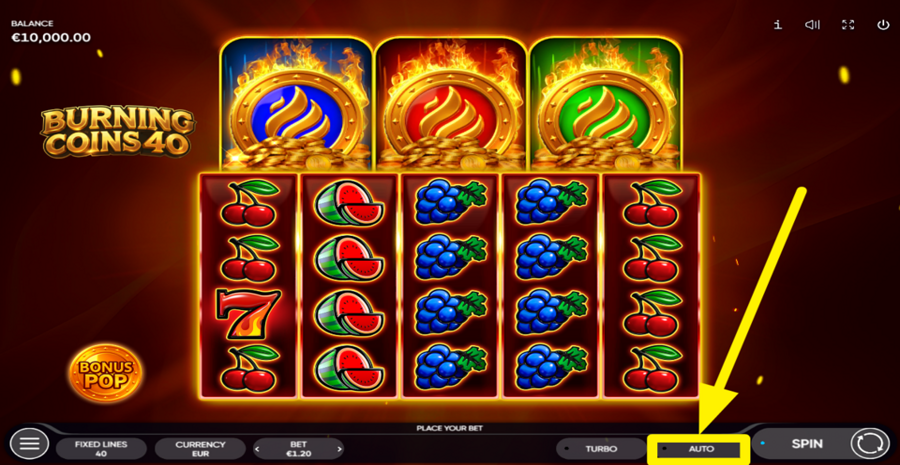 Burning Coins 40 Autoplay