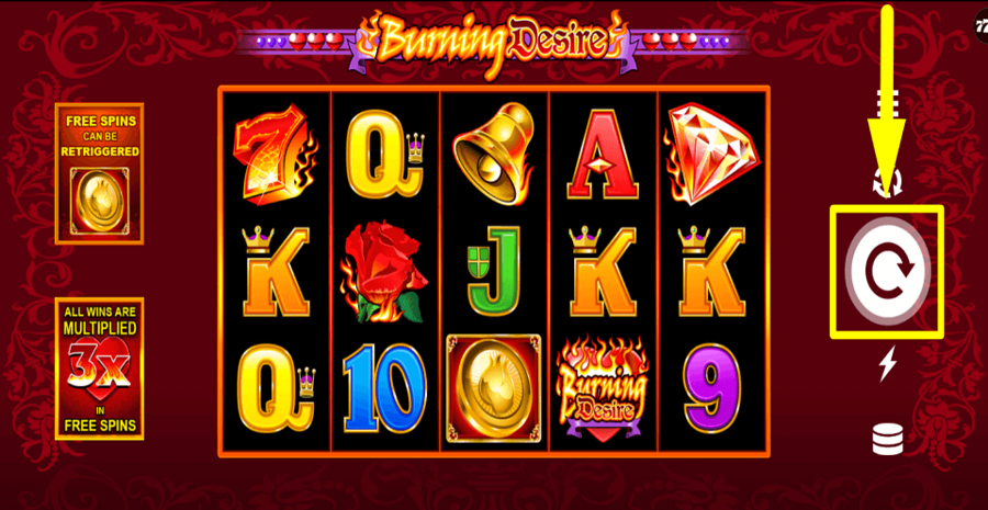 Burning Desire Spin Button