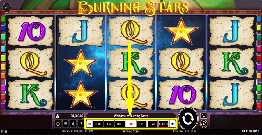 Burning Stars Bet Value
