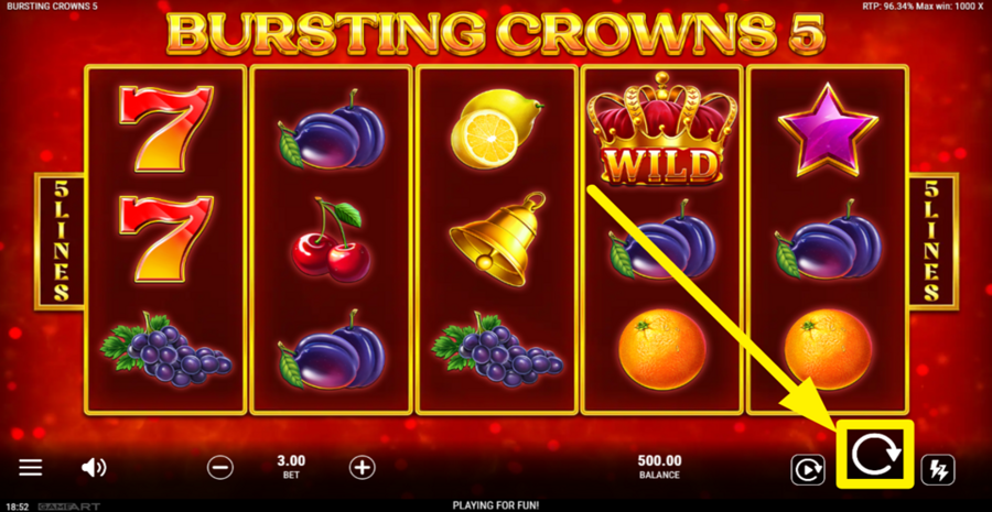 Bursting Crowns 5 Spin