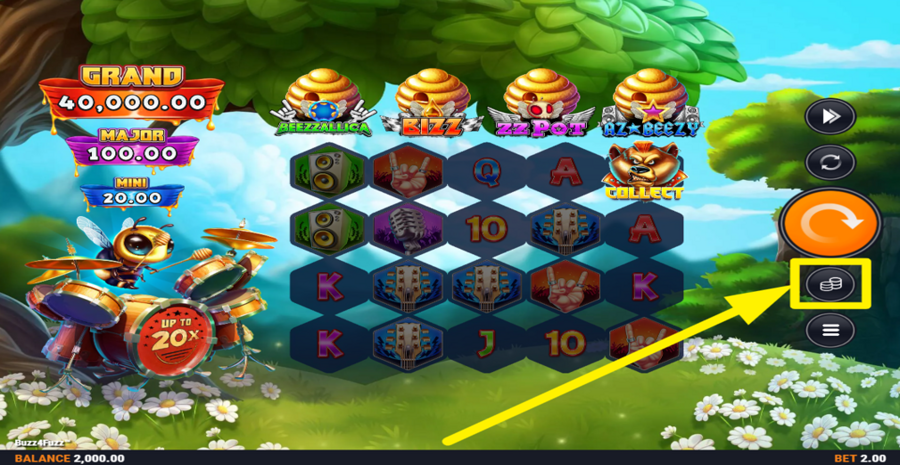 buzz4fuzz Adjust Bet