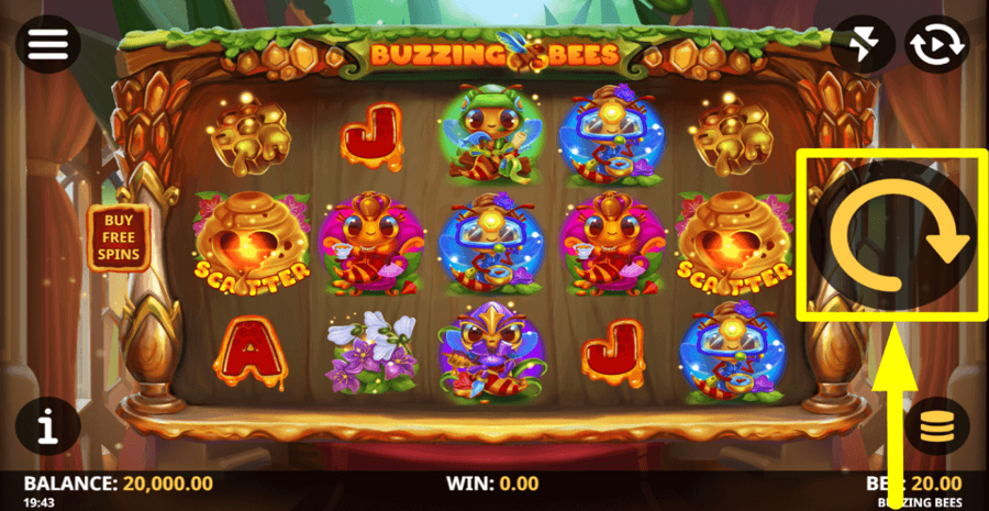 Buzzing Bees Spin Button