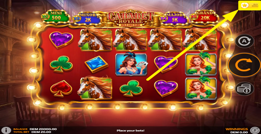 Cabaret Royale Buy Bonus