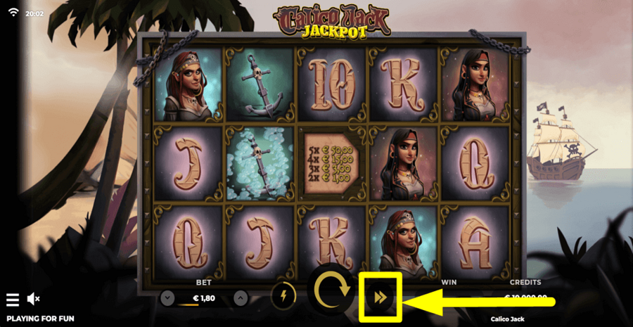 Calico Jack Jackpot Autoplay Feature