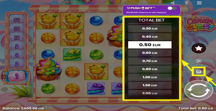 Candy Blast Adjust Bet