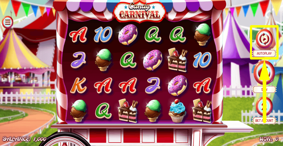 Candy Carnival Autoplay Feature
