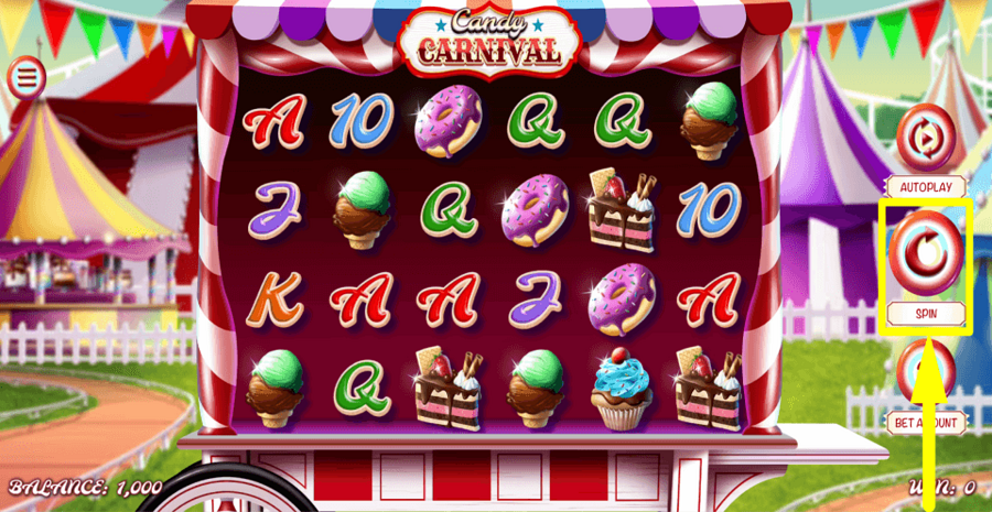 Candy Carnival Spin Button