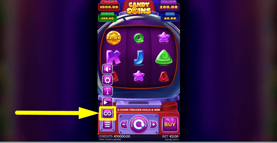 Candy Coins Autoplay Feature