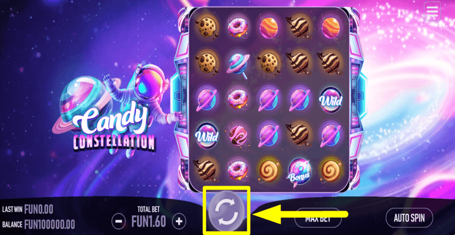 Candy Constellation Spin Button