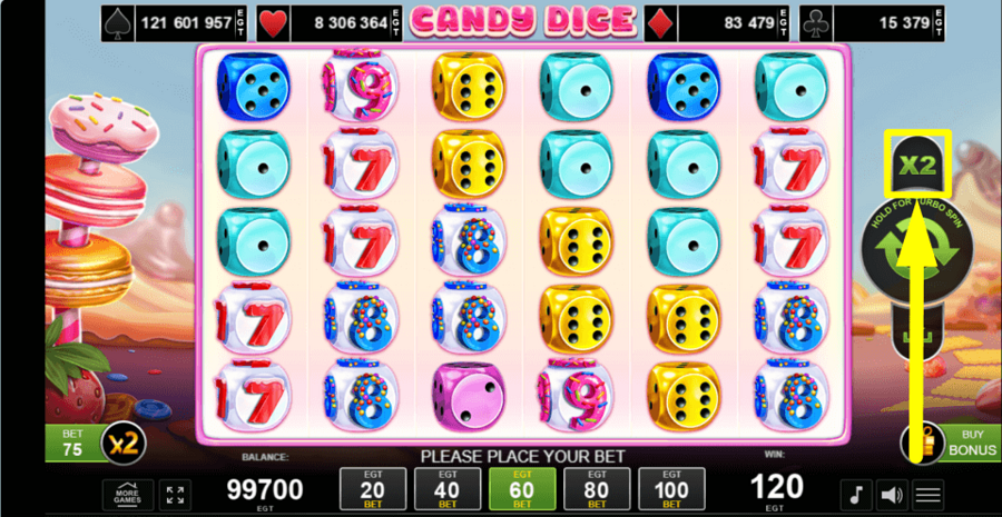 Candy Dice Gamble Feature