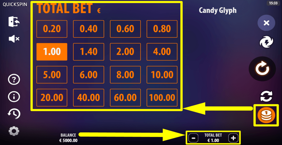 Candy Glyph Bet Value