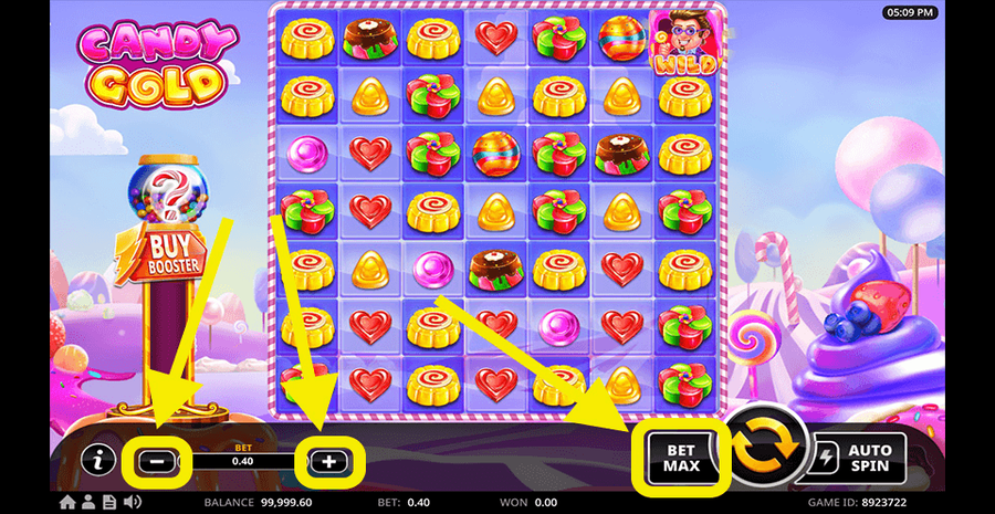 Candy Gold Bet Selection