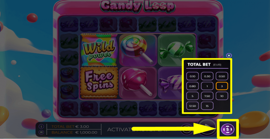 Candy Loop Bet Value
