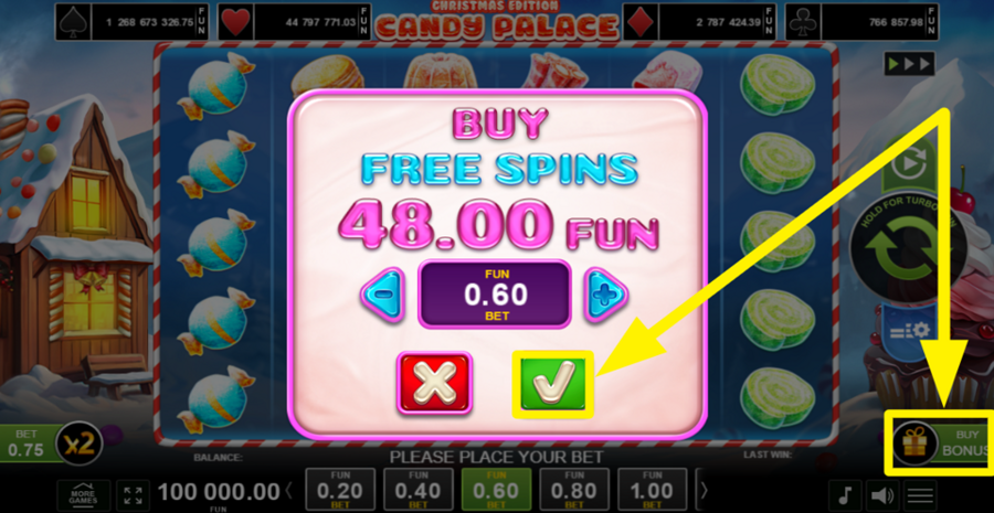 Candy Palace Christmas Edition Buy Bonus