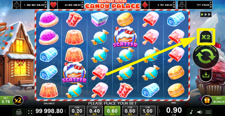 Candy Palace Christmas Edition Gamble
