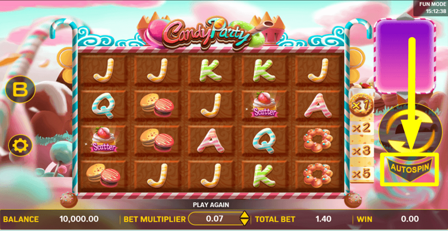 Candy Party Autoplay Feature