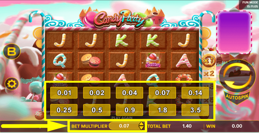 Candy Party Bet Value