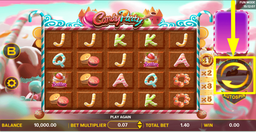 Candy Party Spin Button