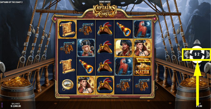 Captains Of The Coast 2 Bet Value