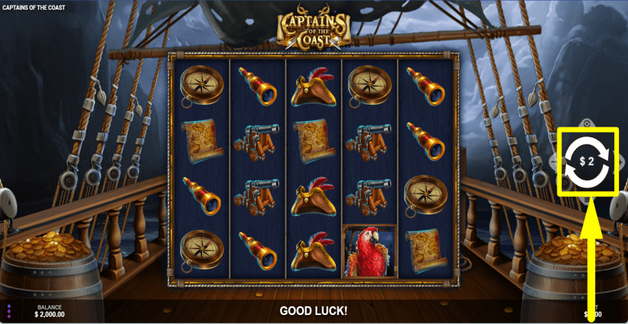 Captains Of The Coast Spin Button