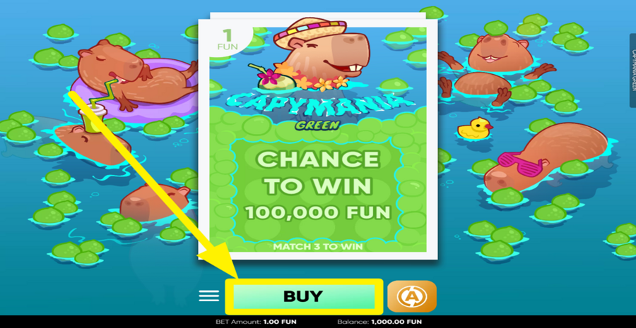 Capymania Green Buy Card
