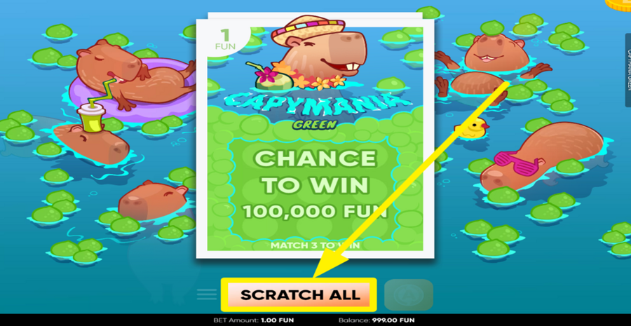 Capymania Green Scratch All