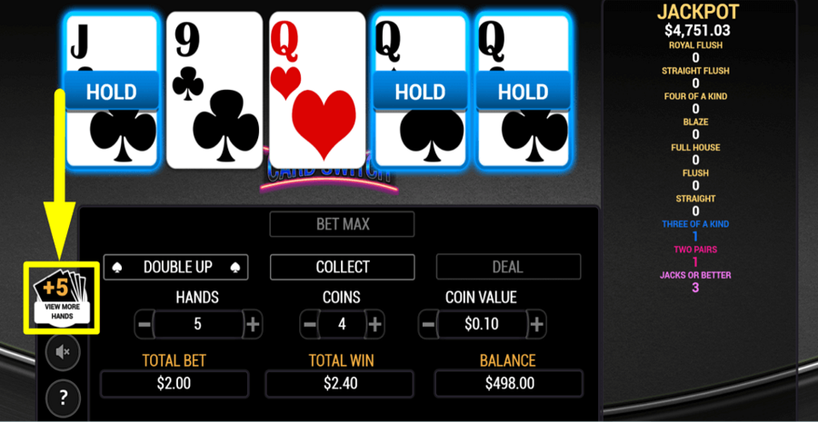 Card Switch View Button