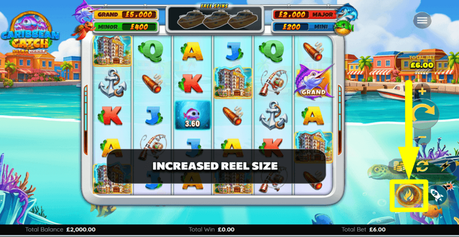 Caribbean Catch Boost Feature