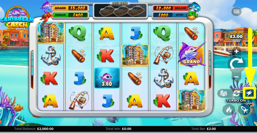 Caribbean Catch Turbo Feature