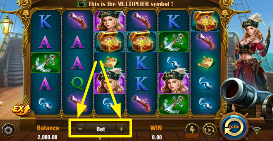 Caribbean Queen Adjust Bet