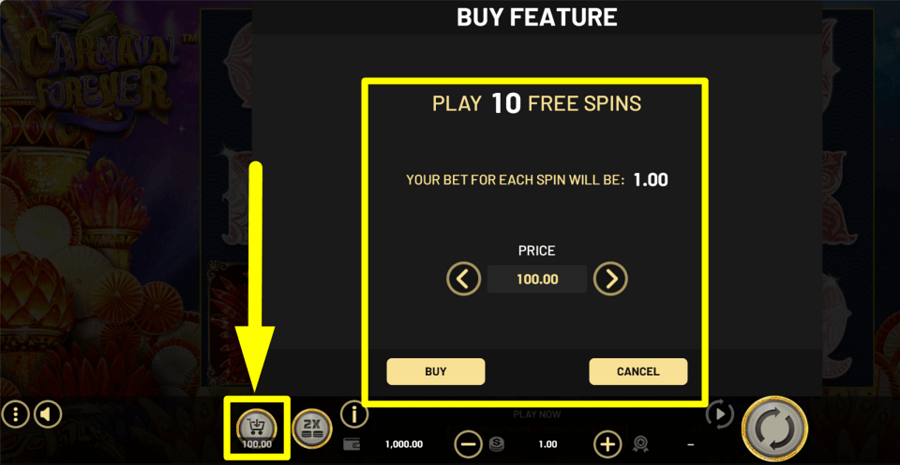 Carnaval Forever Buy Feature