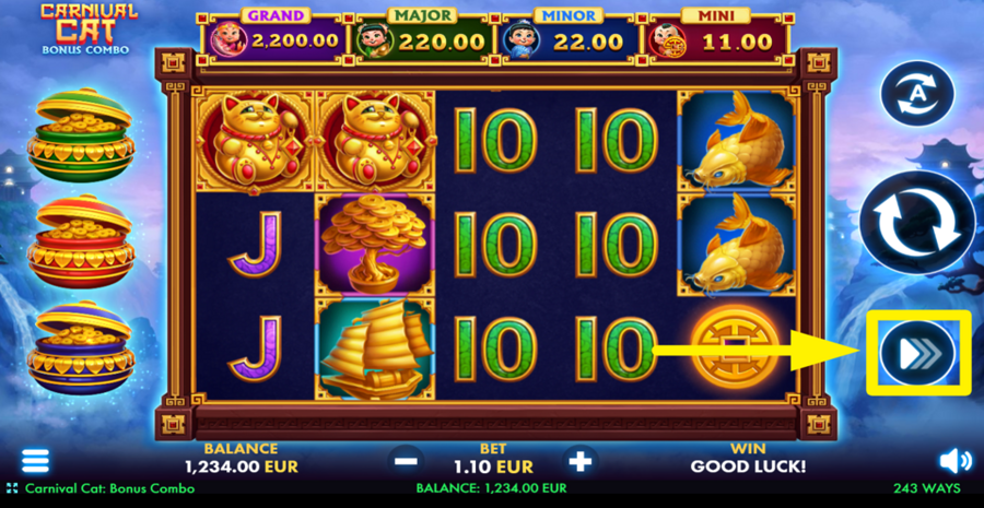 Carnival Cat Bonus Combo Turbo